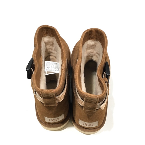 UGG Classic Mini Strap Men’s Boots -Chestnut Suede -Men’s US 10 -NEW - Picture 8 of 9